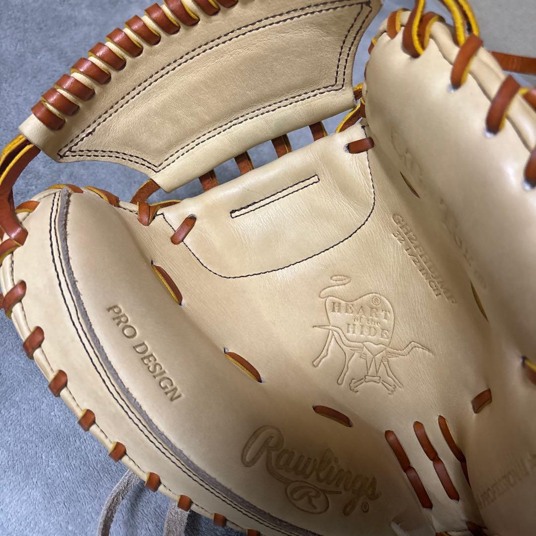 Rawlings プロデザイン 硬式グローブ クリーム色