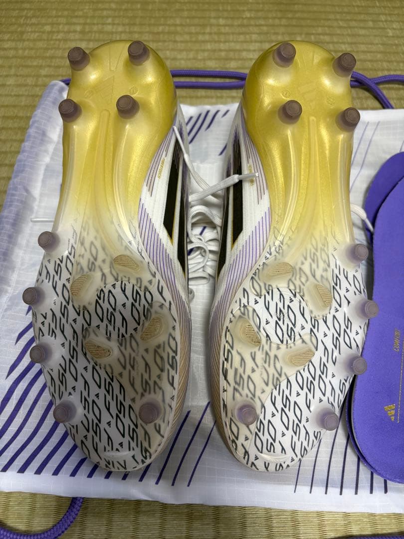 adidas F50 elite AG 白・金 サッカースパイク