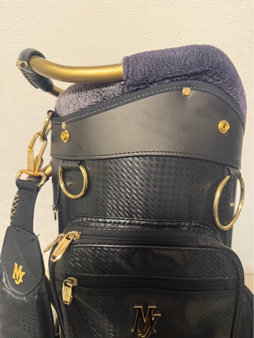 【送料込み】廃盤希少品　高級キャディバッグ マジェスティ　ブラック　ゴルフ