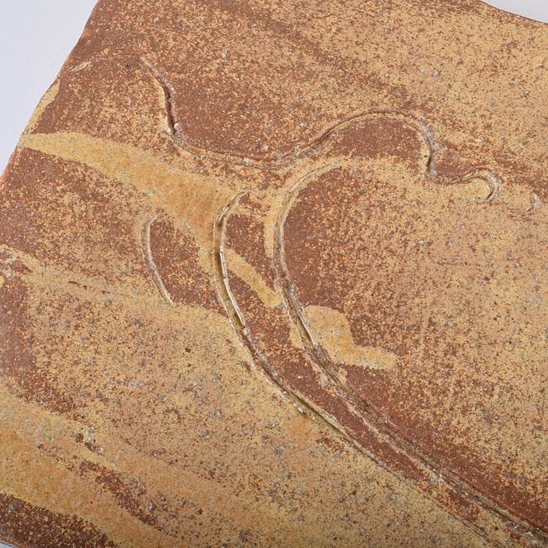 和食器　番浦史郎　釘彫文鉢　四方鉢　板皿　長方皿　五客　共箱　M　R8876B