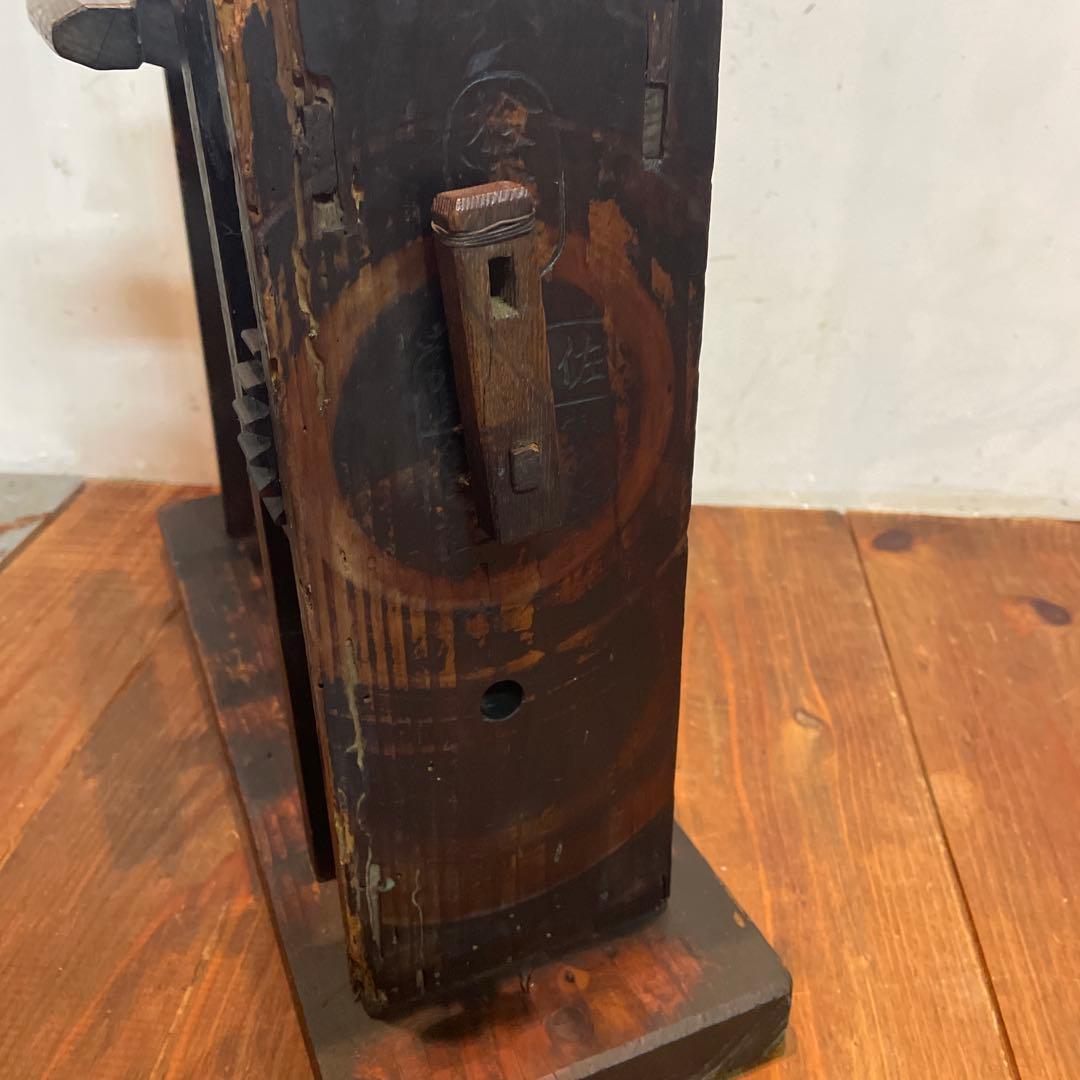 希少　年代物　木製　糸巻き機　本体　ヴィンテージ　古道具　古民家　当時物