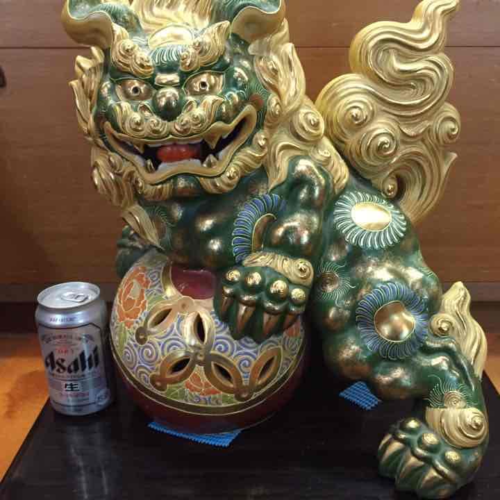 九谷焼獅子(15号)