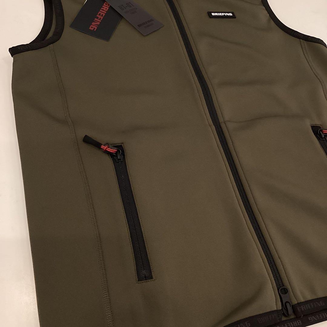 BRIEFING　正規品　MENS 3D LOGO VEST オリーブL