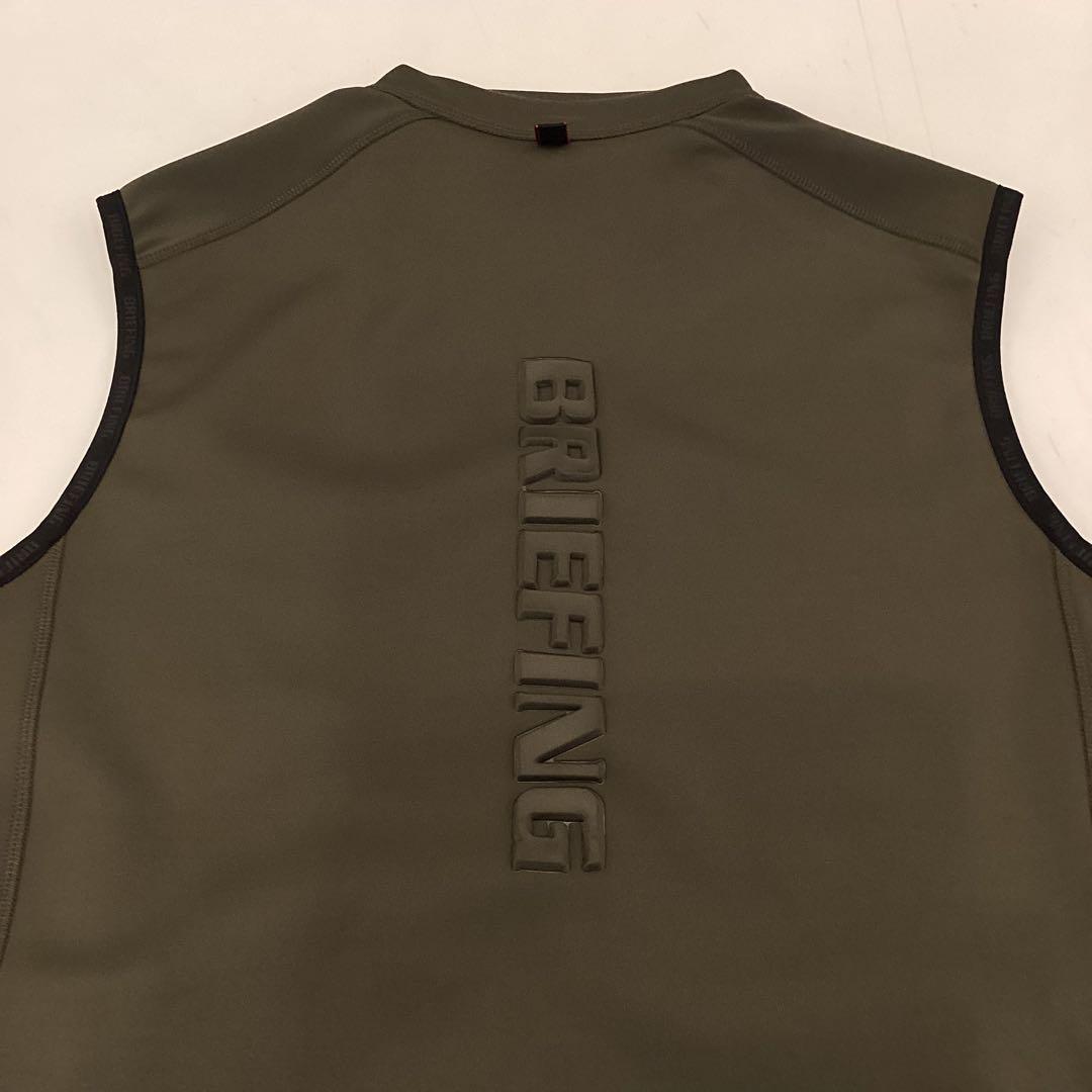 BRIEFING　正規品　MENS 3D LOGO VEST オリーブL
