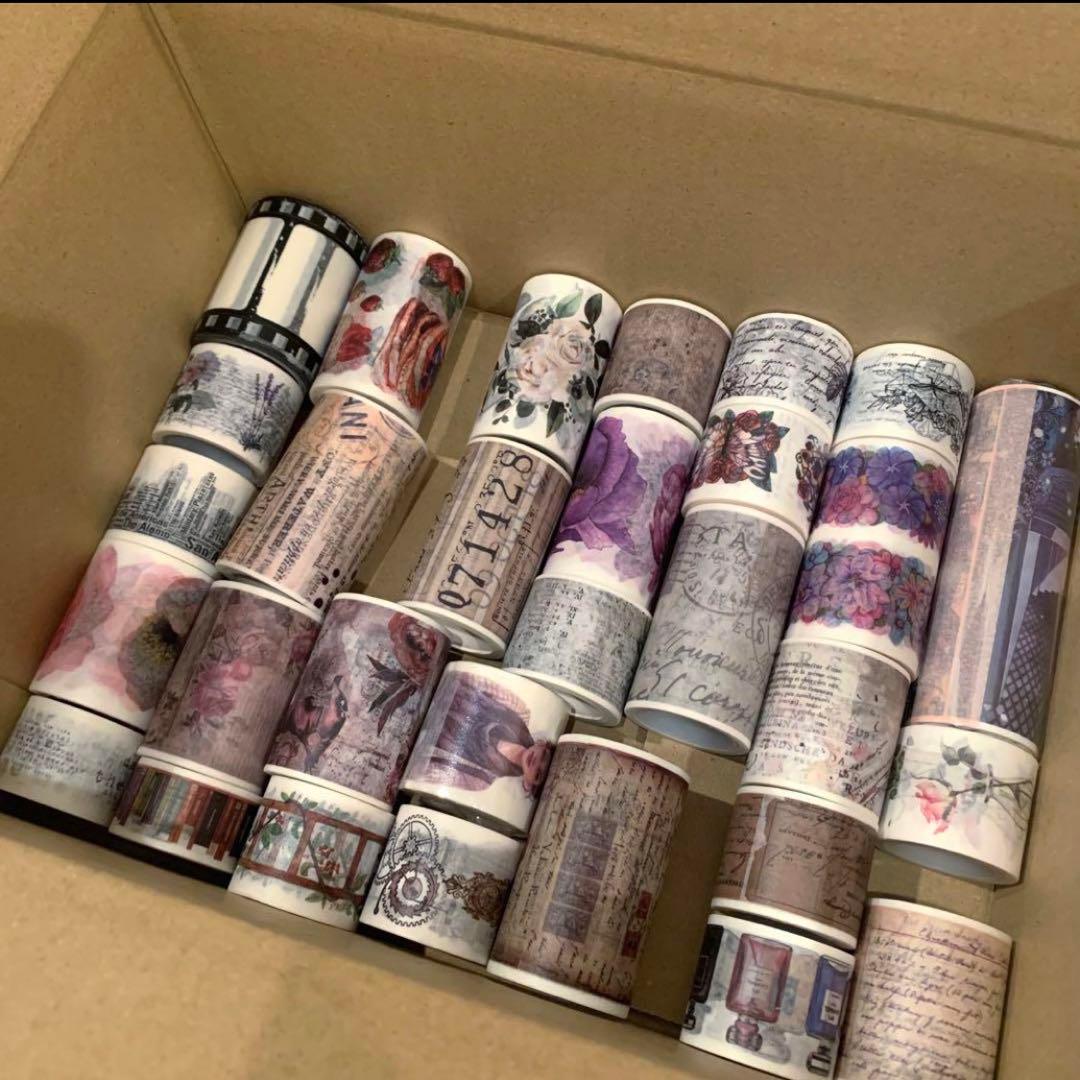 早い者勝ち最終価格▶︎import/海外マステ巻き売り大量セット