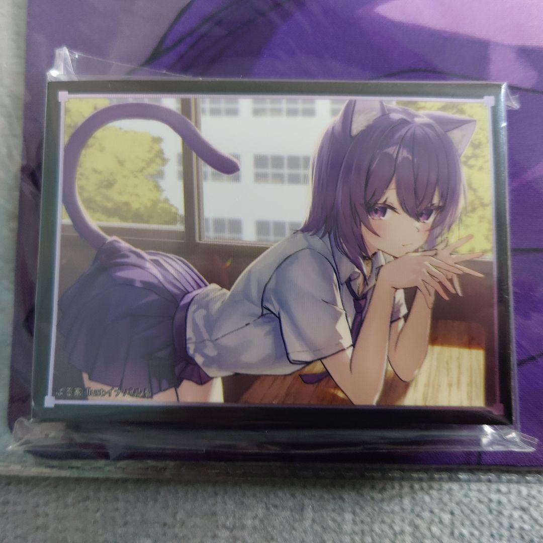 α1 ホロライブ 制服&学校&机 猫又おかゆ スリーブ&プレイマット