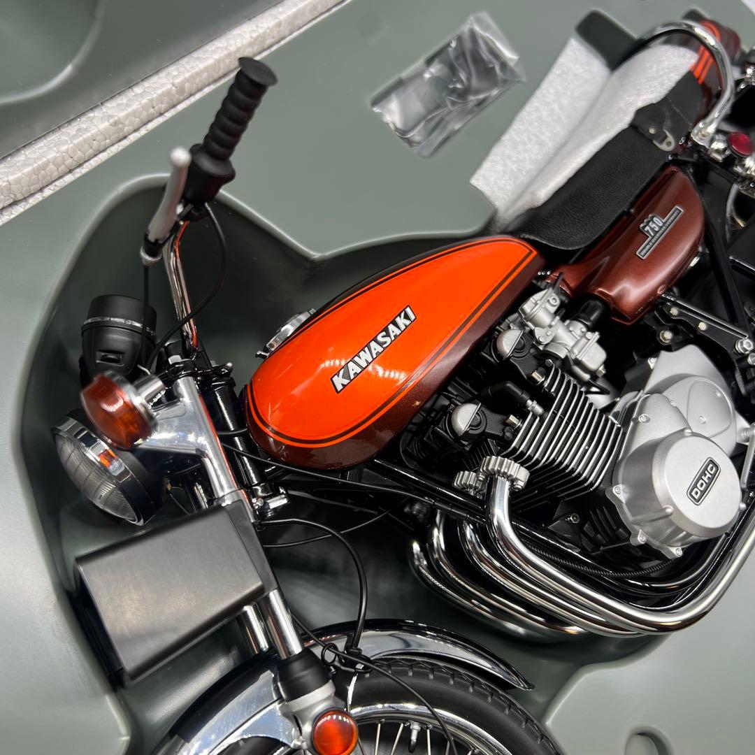 希少 AUTOart KAWASAKI 750RS Z2 1/6 バイクミニカー
