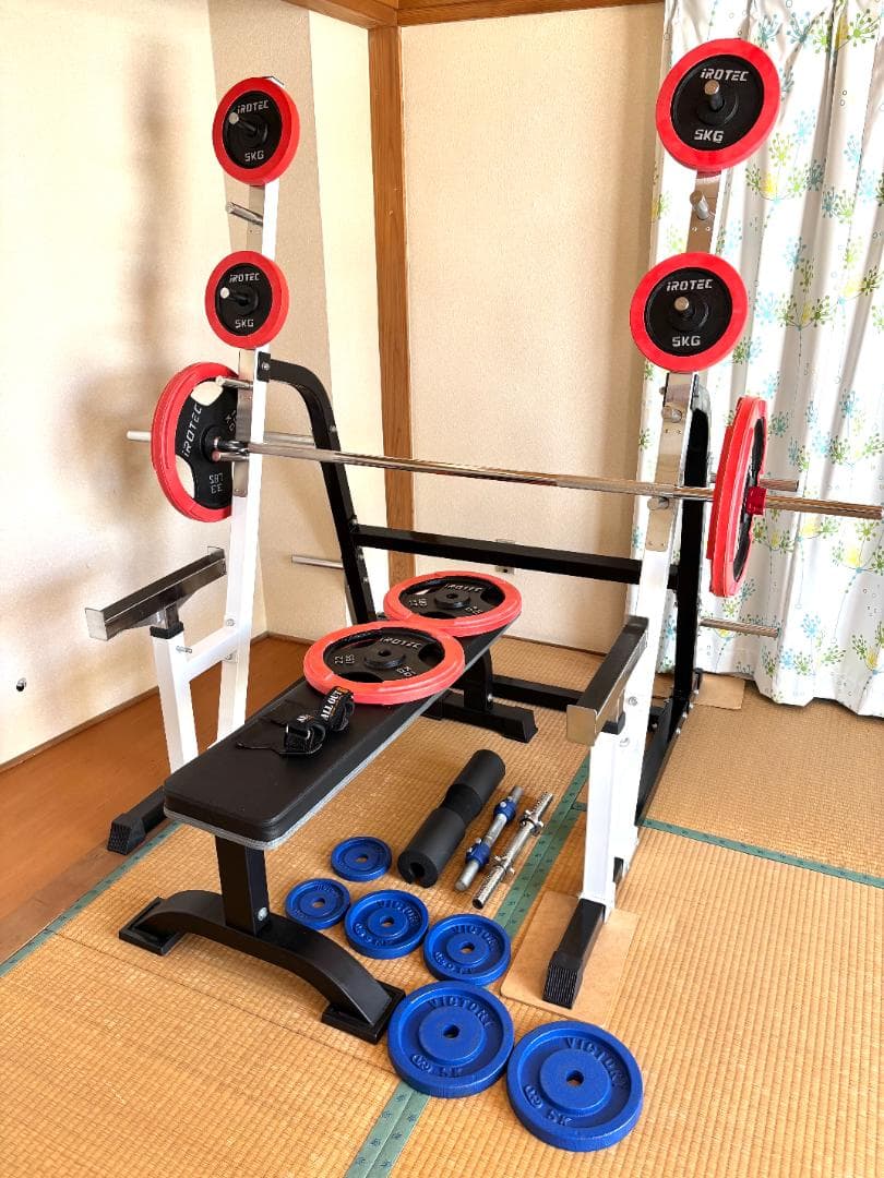 ウエイトトレーニングセット 【パワーラック ベンチ バーベル ダンベル 】