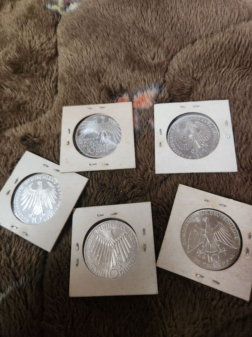 旧貨幣 5枚セット 銀貨　10マルク