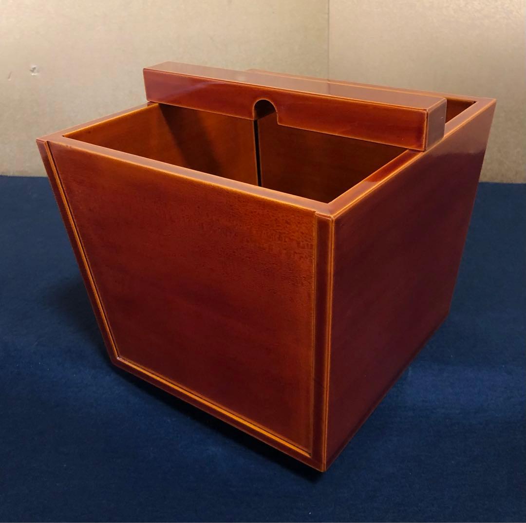 《R》茶道具 春慶塗 釣瓶水指 元箱　251222か2