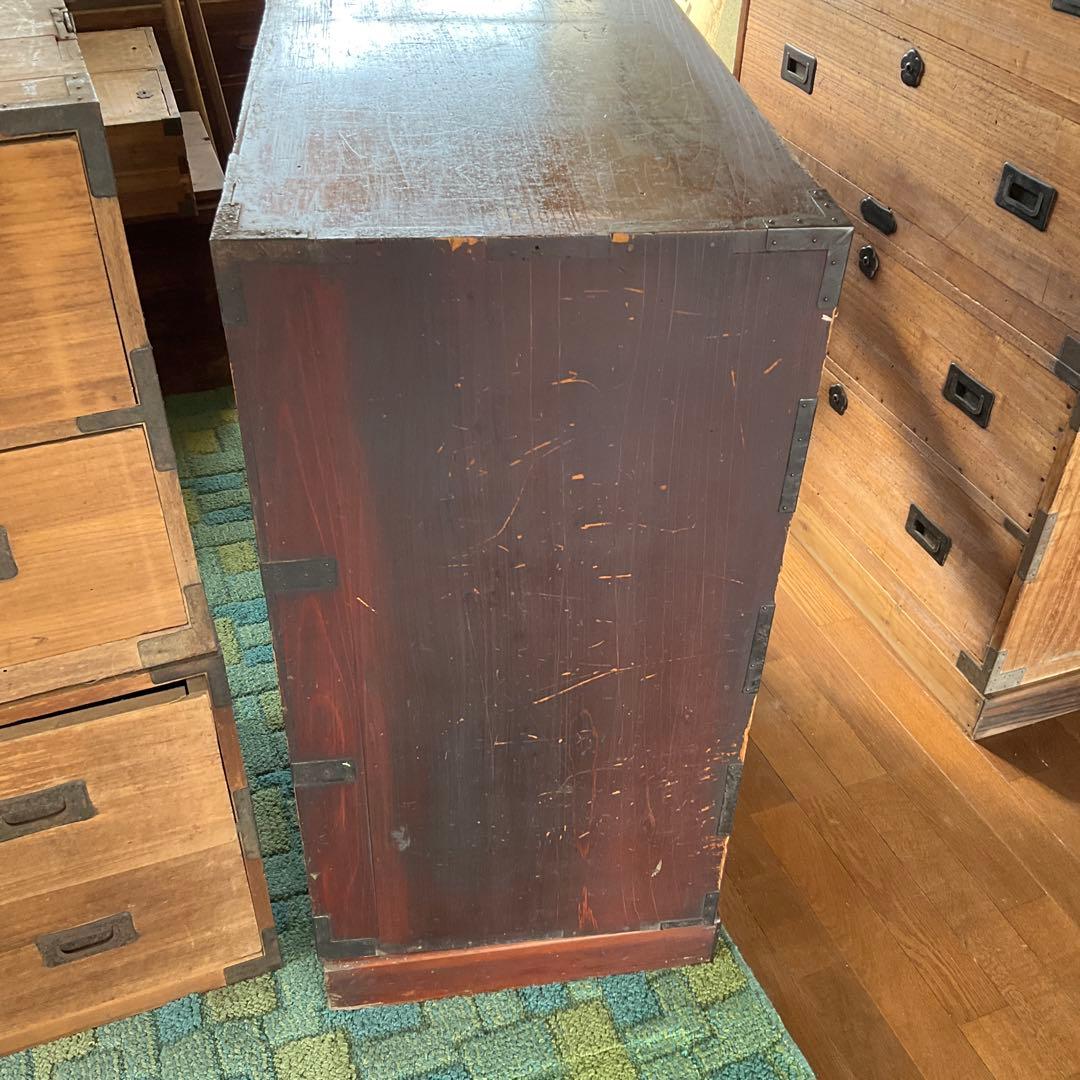 昭和家具　木製4段箪笥 ダークブラウン　　⑤