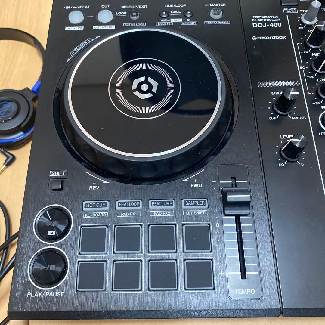 DDJ-400 DJコントローラー ヘッドフォン付き