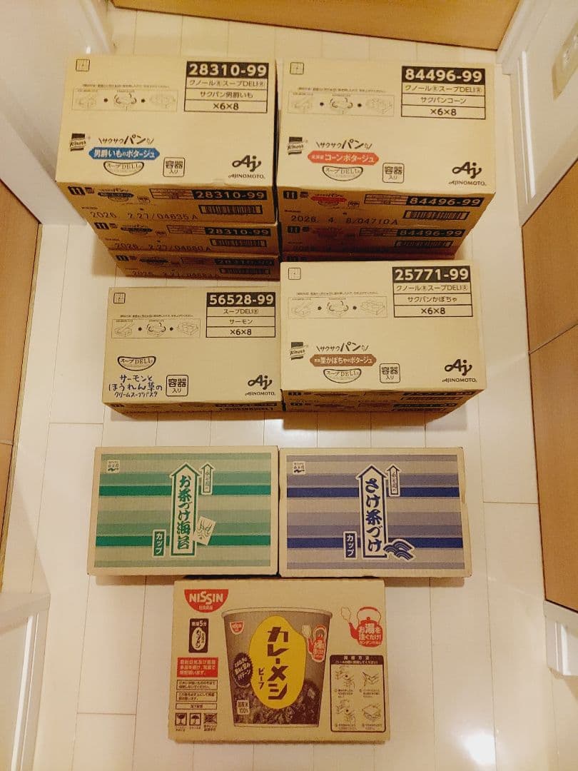 インスタント食品まとめ売り　12箱　カレーメシ　スープDELI他
