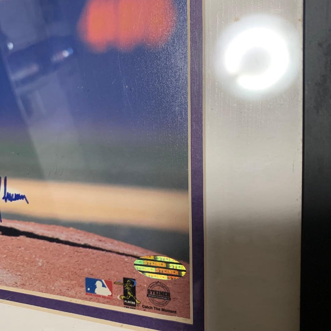 MLB公式鑑定ホログラム付 ランディジョンソン 直筆サイン入り　フォトプラーク