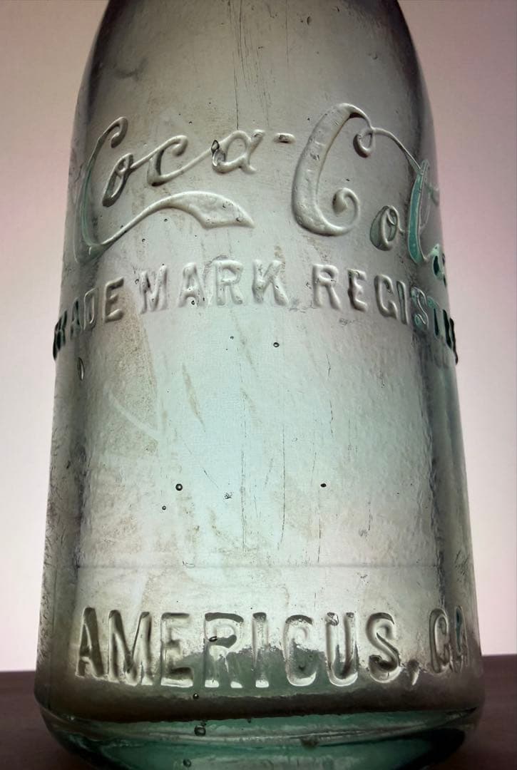 D3 1900年代 コカコーラ ボトル AMERICUS G.A 瓶
