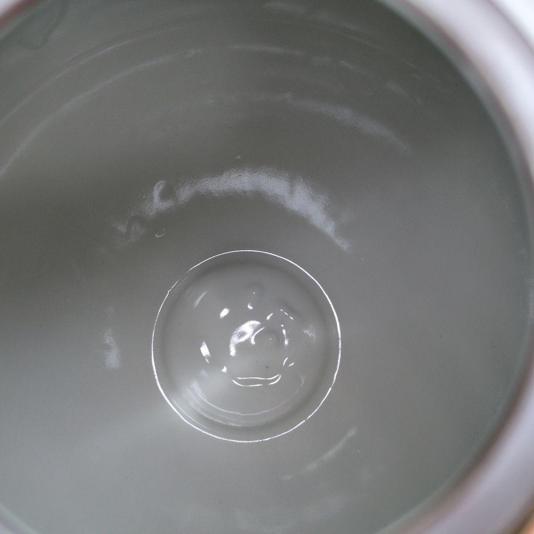 伝統工芸士 福田良則 作 九谷焼 金彩赤絵 鳳凰文 花瓶 高さ約24.5cm