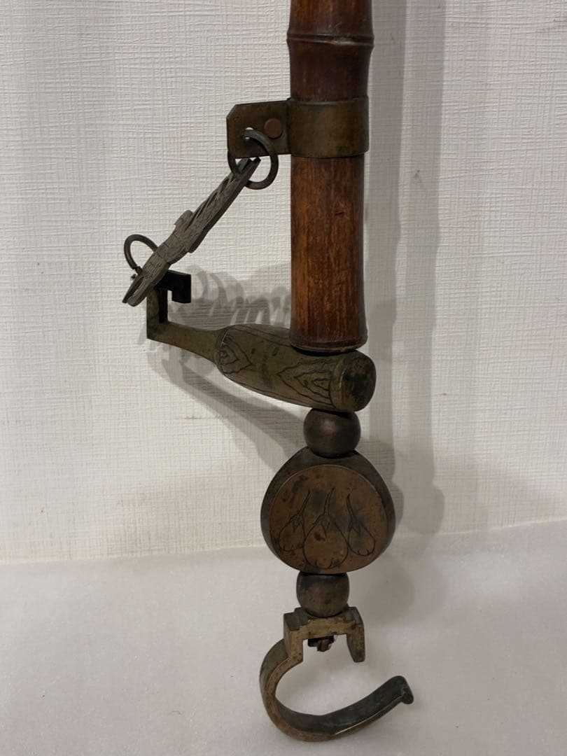 自在鉤　アンティーク　古民具　昭和レトロ　155cm前後