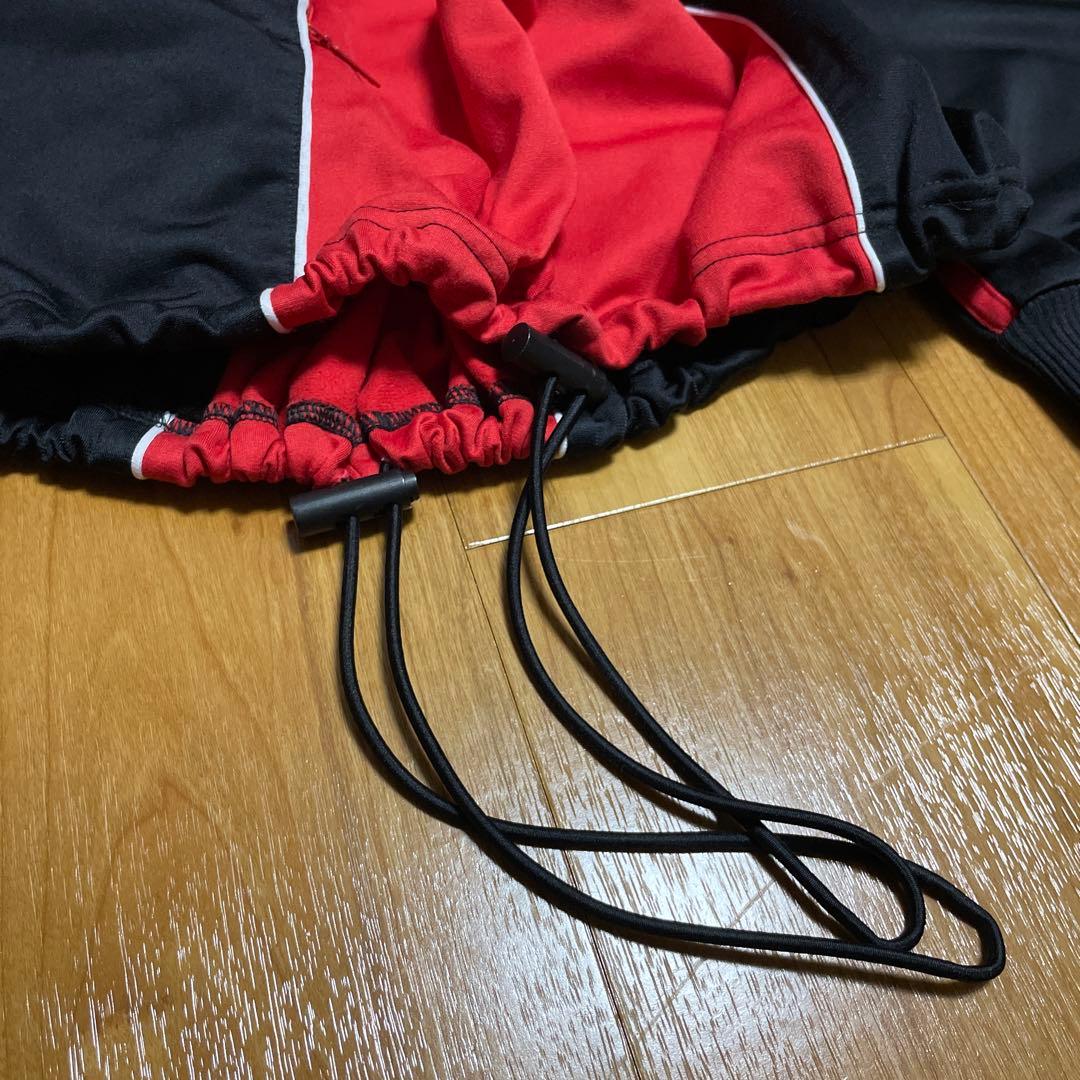 adidas ACミラン ジャージ 黒/赤アンセムジャケット