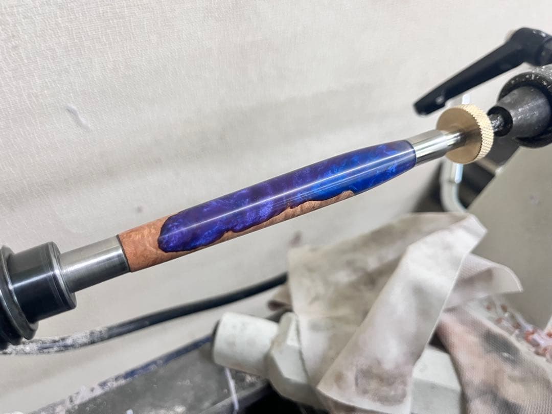 【カスタム定規】15cmオーダーページ アルミアンドウッド定規 木軸ペン