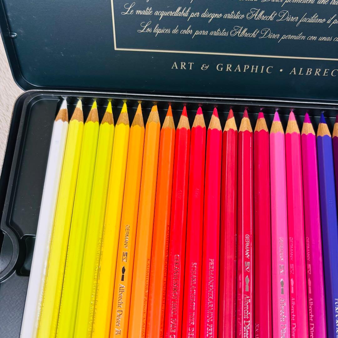 【未使用級】FABER-CASTELL 48色水彩色鉛筆 アルブレヒトデューラー