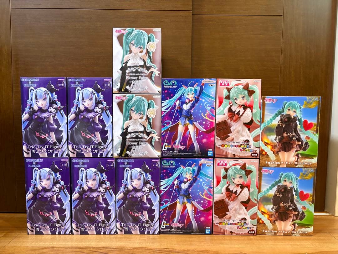 【新品未開封】初音ミク　白薔薇　ぬーすと　ガンダム　45周年コラボ　セット