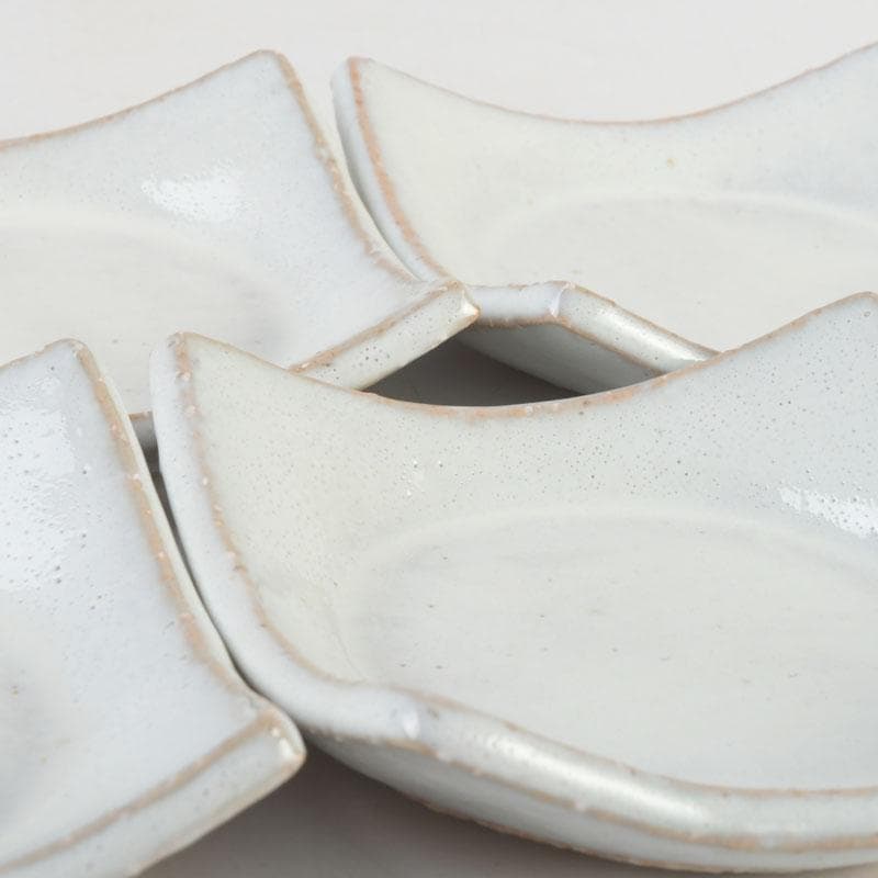 和食器　茶懐石　萩焼　吉賀將夫作　小皿　五客　共箱　V　9516