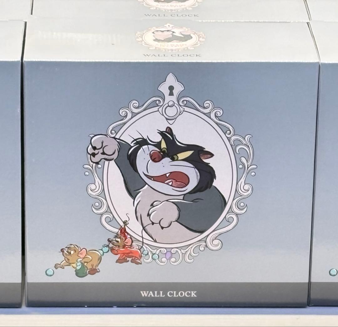 ディズニーストア　ルシファー　掛け時計　時計　シンデレラ　ジャック＆ガス