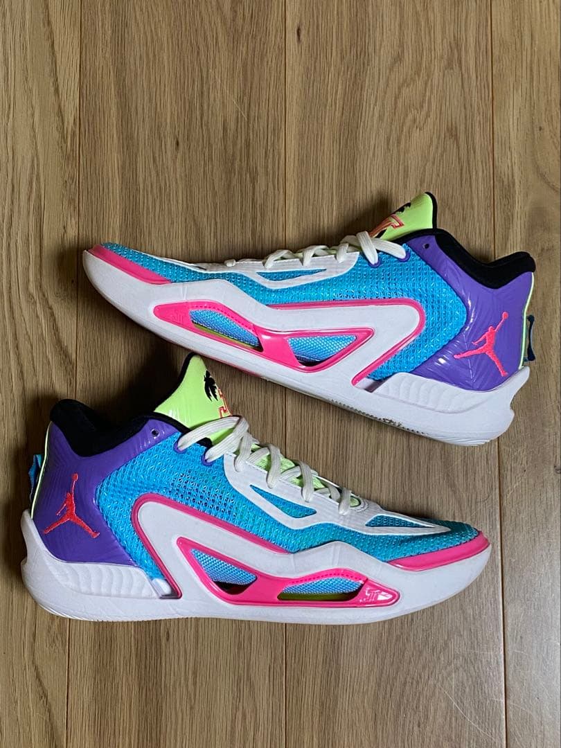 テイタム　1 バスケットボールシューズ メンズ 青/緑/ピンク/紫