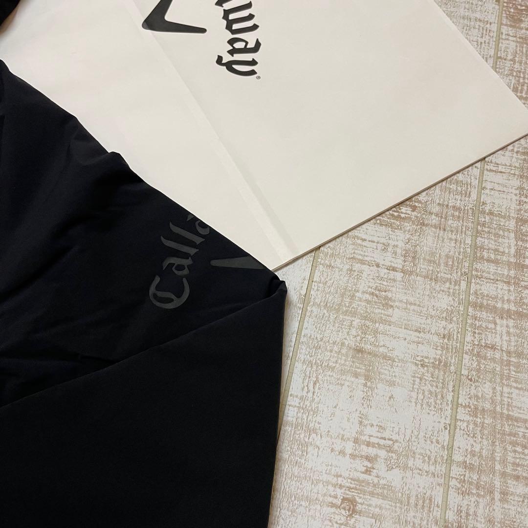 新品 キャロウェイ 長袖ブルゾン 中綿 撥水 フード付き ブラック LLサイズ