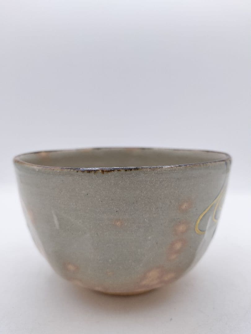 c608 茶碗 乾山写 未草 伊藤魁雲 木箱 茶道具 古物