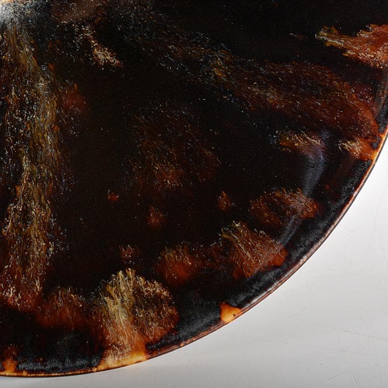 中国　南宋　吉州窯　玳玻天目茶碗　時代箱付　M　R5603