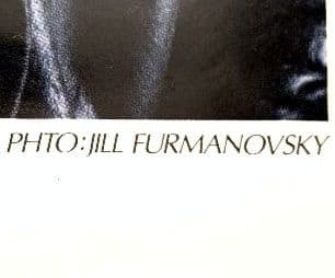 ニュー オーダー 1984年 ジル•フルマノスキ撮影 プロモーションポスター