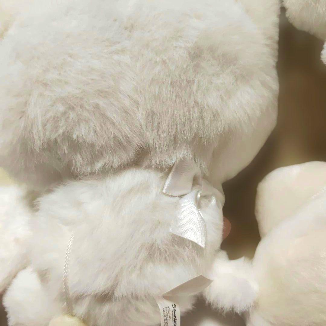 マシュマロみたいなふわふわにゃんこ　ぬいぐるみ　マスコットチャーム　ポーチ　３点