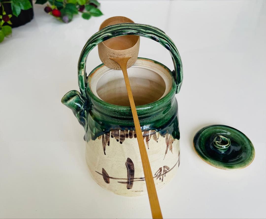 お値下げ！美品★茶道具　表千家片口水指　片口水注　片口水次　水指　水差し　織部