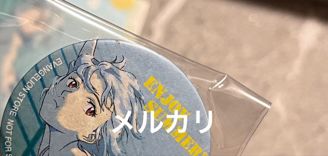 エヴァンゲリオン 綾波レイ 缶バッジ ポストカード