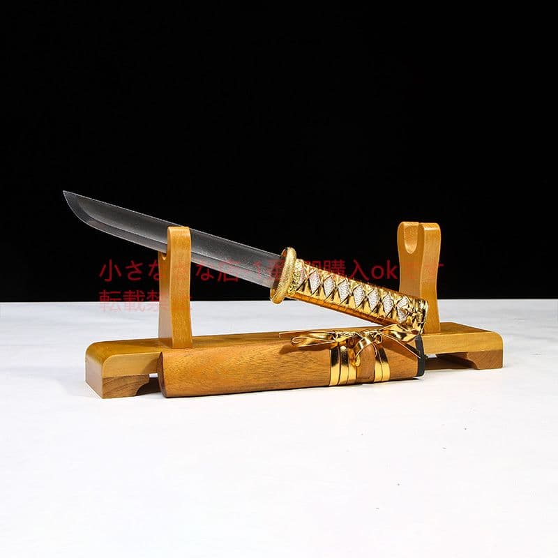黄金木小環首唐横刀合金メッキ模様鋼 古兵器 武具 刀装具 日本刀 模造刀 居合刀