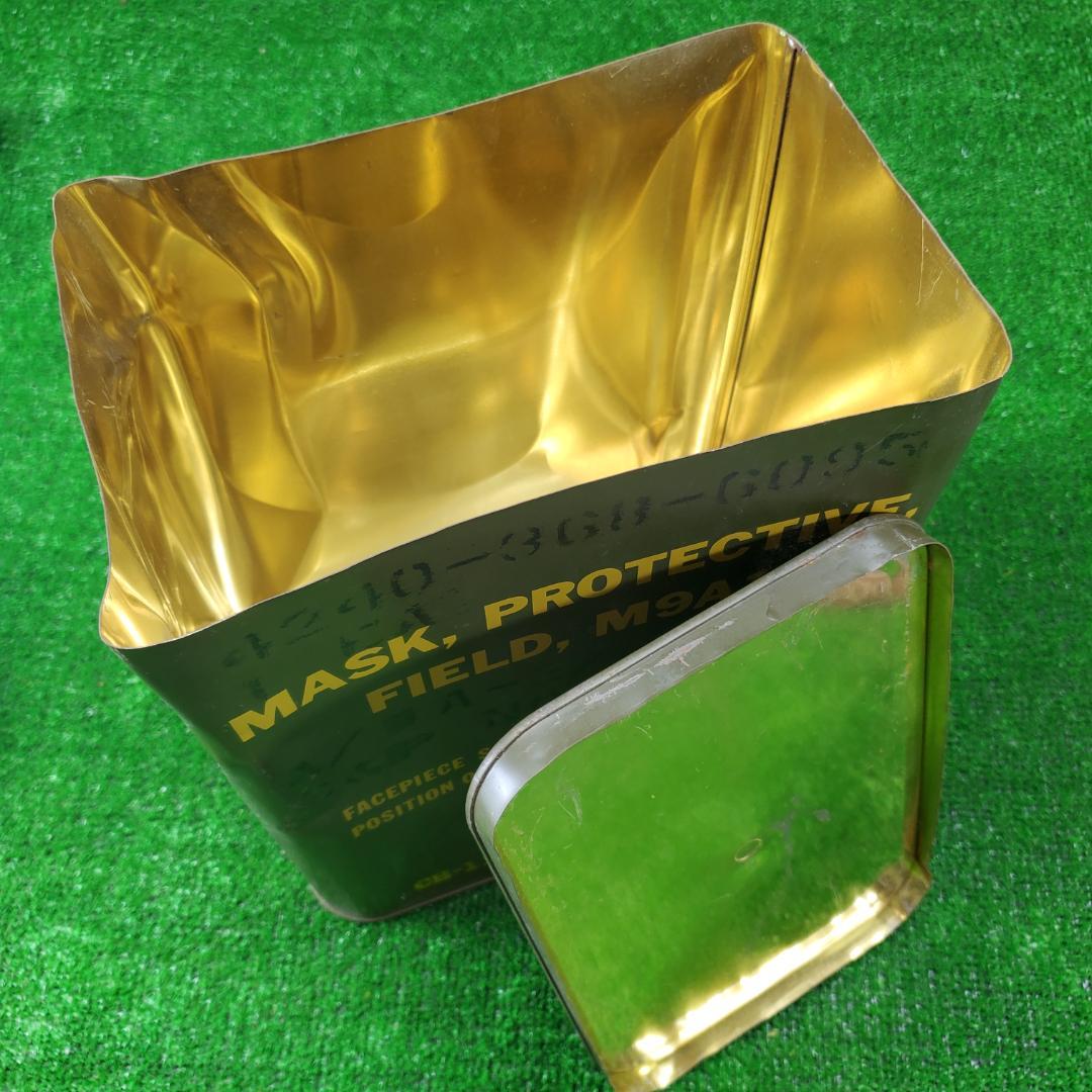 ミリタリー放出品 3点 M9A1 ガスマスク缶 水筒 マガジンポーチ