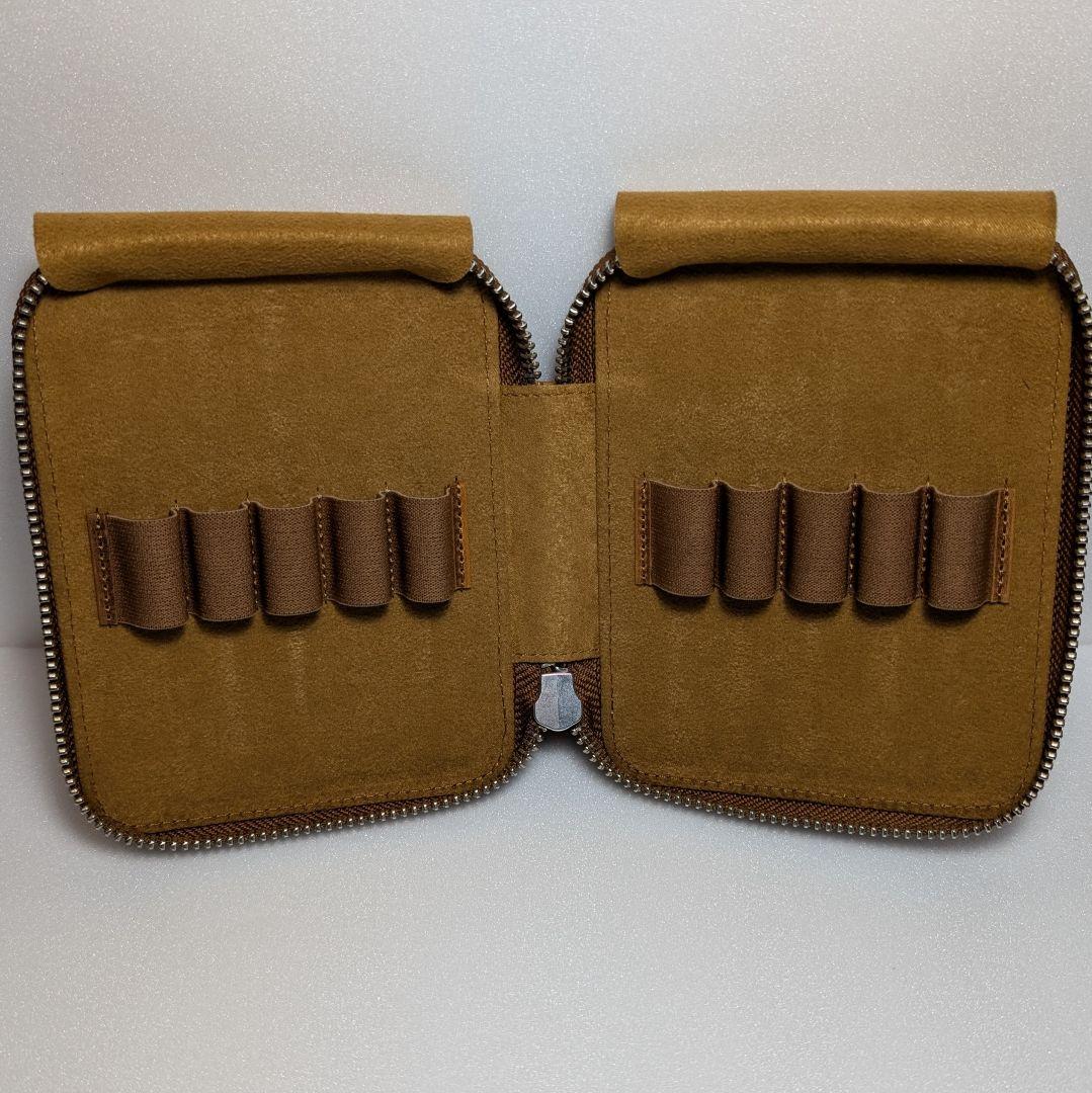 ガレンレザー 10本差し ラウンドジップケース クレイジーホースレザー