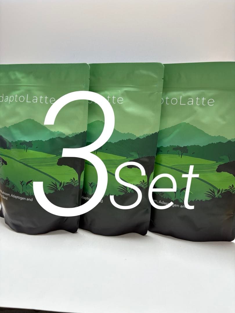 アダプトラテ（抹茶）×3・トートバッグ付き