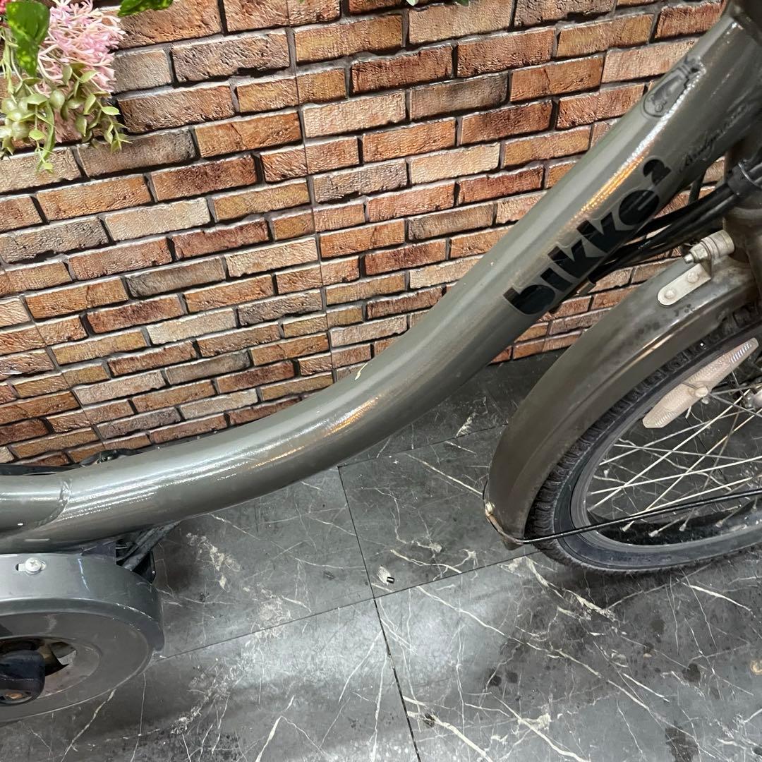 引き取り価格【60】電動自転車 ブリヂストン bikke グレー 20インチ