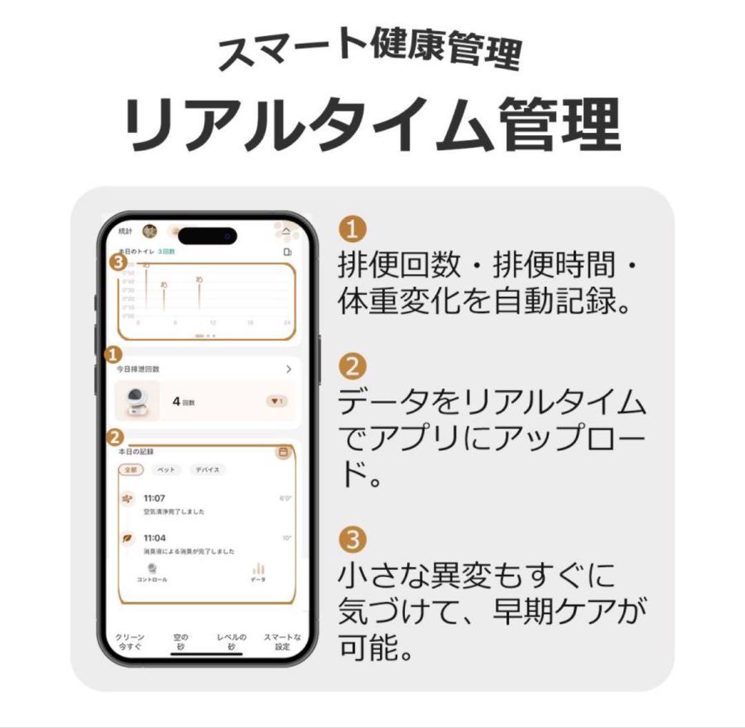 自動猫用トイレ LR10 ホワイト　MOVA