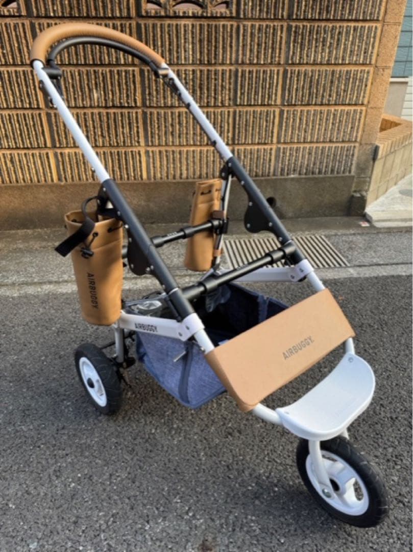 ☆断捨離中さま専用☆ 犬用ペットカート ベージュ/グレー