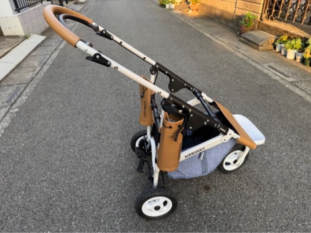 ☆断捨離中さま専用☆ 犬用ペットカート ベージュ/グレー