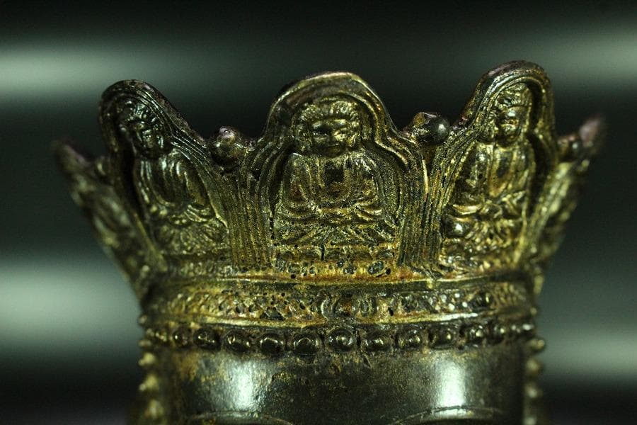 仏教美術 中国美術 仏像 古美術(K-LC975)