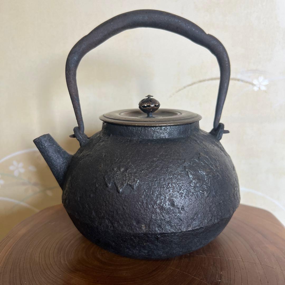 時代 龍文堂 鉄瓶 煎茶道具