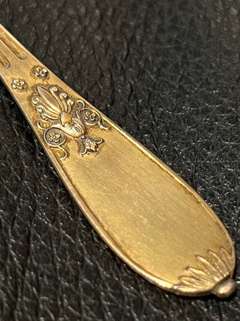 フランス　純銀製　スターリングシルバー950製　シュガーシフター　ヴェルメイユ