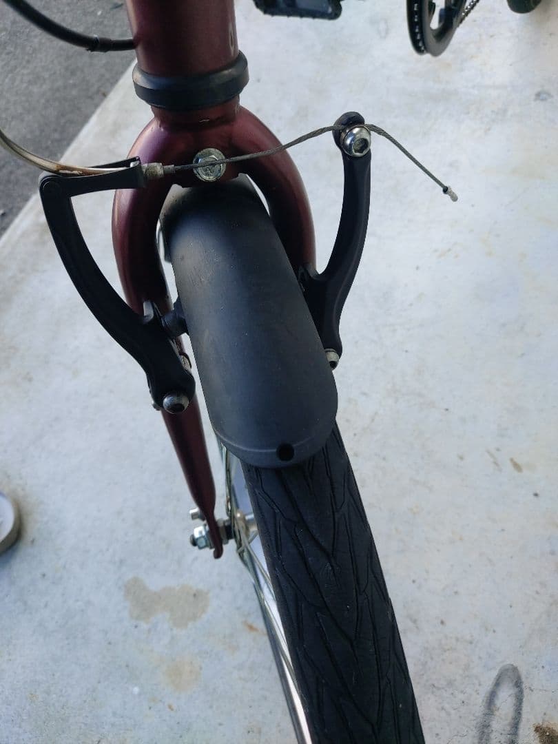 折りたたみ自転車 DAHON バーガンディ バスケット付き