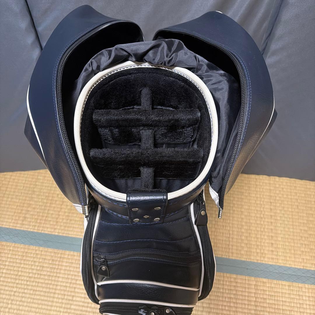 最終値下げ。PEARLY GATES ゴルフバッグ ネイビー