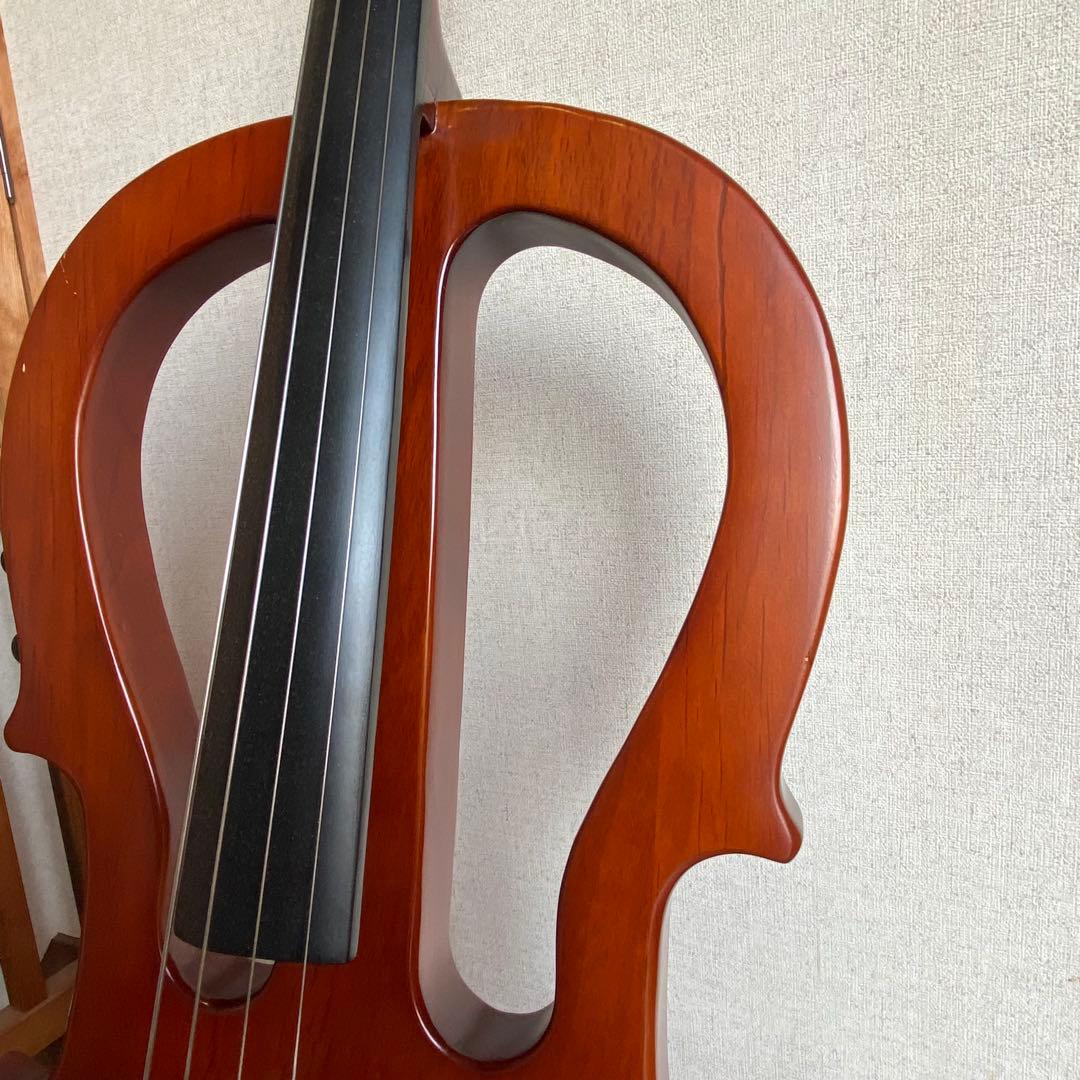 【弓・収納袋付き】エレクトリックチェロ サイレントチェロ 木製 匿名配送