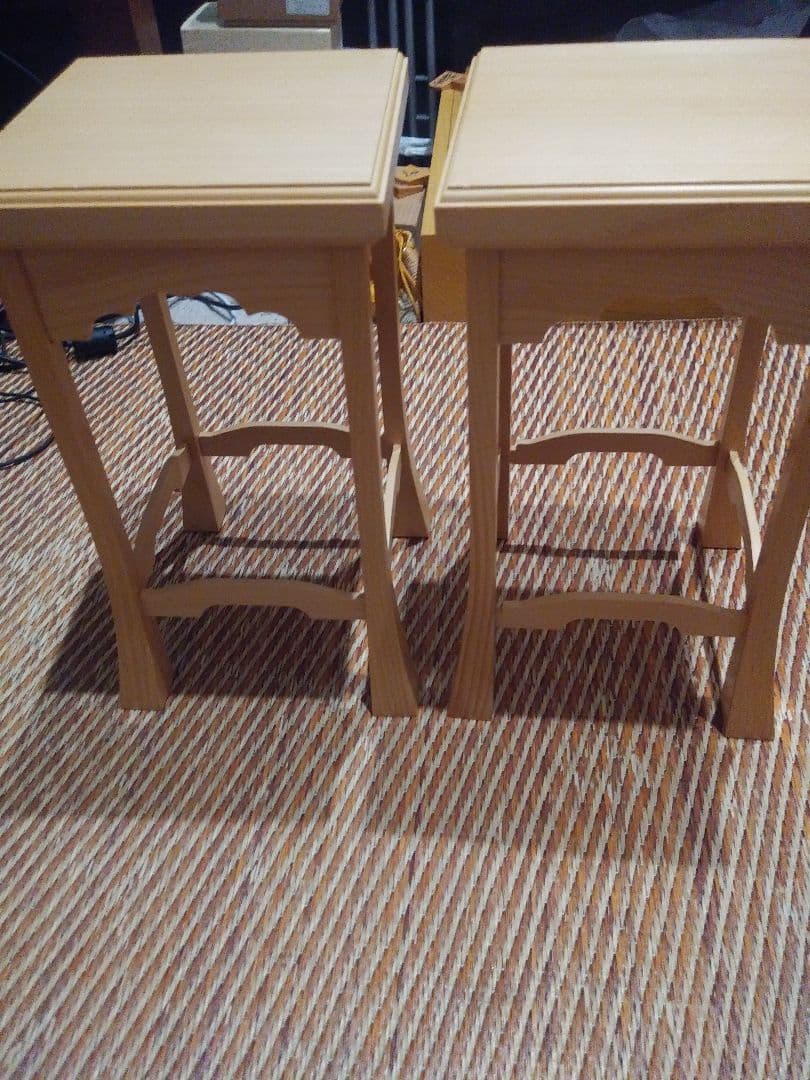 本カヤ4.5寸将棋盤、盤覆、覆布、4本足駒台付き